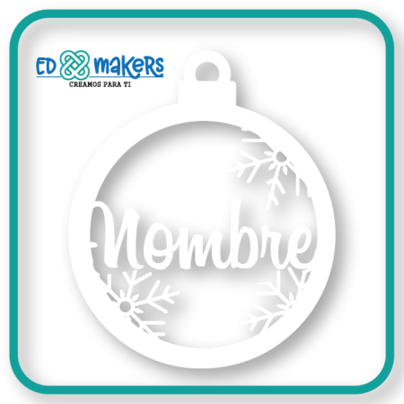 Bola de Navidad de madera personalizada (Varios colores)