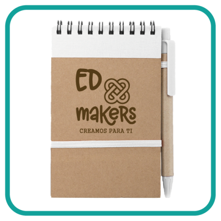 Libreta a6 con boligrafo personalizados (Varios colores)